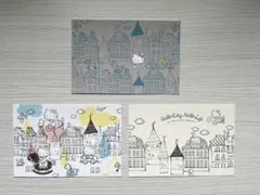 ハローキティ ポストカード 3枚セット