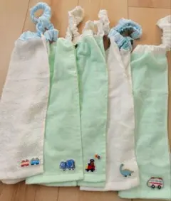 ハンドメイド　男の子用　おりこうエプロン　タオルエプロン　5枚　まとめ売り　抗菌