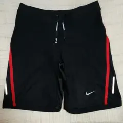 ナイキ NIKE RUNNING テック ショート タイツ M 黒×赤  新品