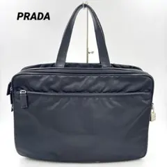 PRADA 三角ロゴ　ナイロン　ブラック　ビジネスバッグ　A4収納のサムネイル