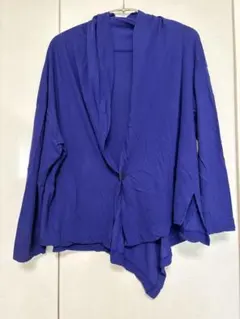 Yohji Yamamoto+Noir 鼓ボタン変形カーディガン　綿100%のサムネイル