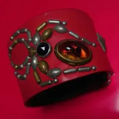 ウルフズヘッド カスタム 石入り スパイダー スタッズ ブレスレットのサムネイル