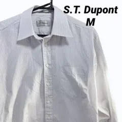最終値 美品 Lサイズ S.T.Dupont ブラウン ポロシャツ イタリア製 