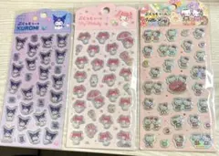 ぷくっとシール　マイメロ　クロミ　ハローキティ　サンリオぷくっとシールキャンドゥ