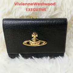 極美品✨ヴィヴィアンウエストウッド 三つ折り財布 エグゼクティブ オーブ 黒