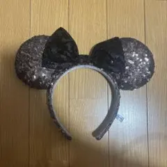 Disney Resort ミニー カチューシャ スパンコール ブラック