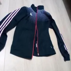 adidas CLIMATITE ネイビーブラックジャケット M