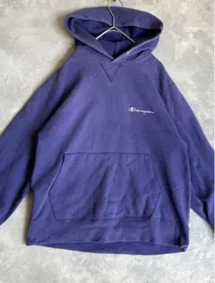 90's Champion 無地パーカー アメリカ製 オールド アメカジ 古着