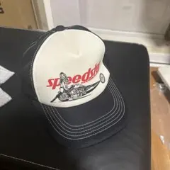 夢*着様 speedster トラッカーキャップ ホワイト/ブラック ヒステリッ