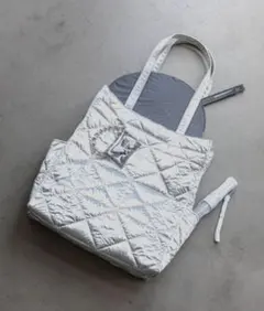 推しごとキルティングトート シルバー GLOBAL WORK　バッグ　鞄のサムネイル