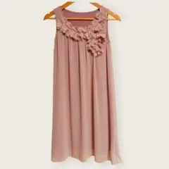 値下【美品】STRAWBERRY FIELDS ノースリーブ ワンピース ピンク