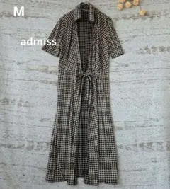 admiss 総柄 シャツワンピース ロング 【M】美品　日本製