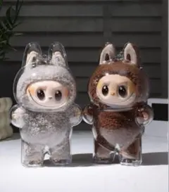 残り僅か【ラブブ透明ケース】lububu クリアケース　ぬいぐるみケース 2個