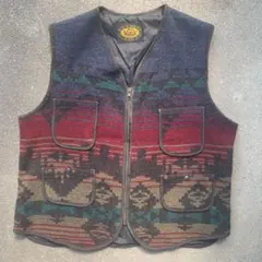 90s Woodrich ネイティブ柄ベスト Lサイズ