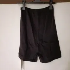 新品未使用　裏起毛　黒　ハイウエストショートパンツ　L　腹巻き
