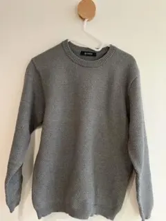 【nano universe】グレー ニットセーター　S