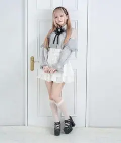 【美品】ボレロ風レースブラウス 量産 地雷 サブカル palelfy スナ系