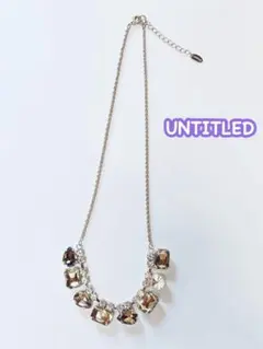 アンタイトル｜ビジューネックレス｜披露宴✨入学式｜上品✨華やか｜UNTITLEDのサムネイル