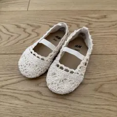 H&M エイチアンドエム クロッシェライクバレエシューズ 13cm