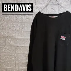 ベンデイビスBENDAVIS古着長袖ロングTシャツ黒Mカットソー