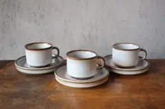 ヴィンテージ デンマーク スーホルム ソニア カップ&ソーサー 3客 
