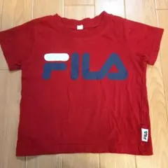【90cm】FILA 赤 ロゴ Tシャツ フィラ