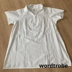 ７１　　wordtrobe ホワイト 半袖シャツのサムネイル