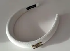 【値下げ】★新品未使用★　CELINE　セリーヌ　カチューシャ　ホワイト