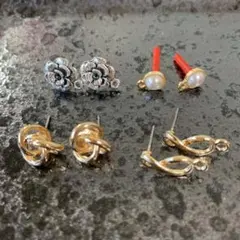 ポスト付きピアスアソート 8pcs✩.*˚送料無料