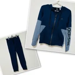 adidas セットアップ ネイビー レディースM
