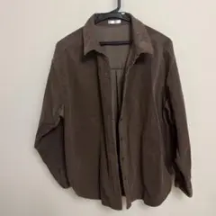 ブラウン 長袖シャツL Lサイズ