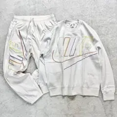 新品 NIKE 上2XL 下XL セットアップ ホワイト 白