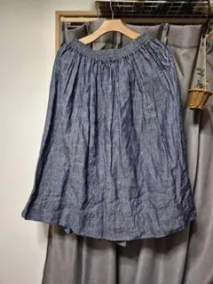 Veritecoeur リネンフレアスカート