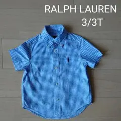 RALPH LAURENキッズ 半袖襟シャツ
