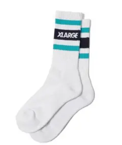 XLARGE ストライプソックス ホワイト
