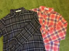 レディース✩.*˚チェック ネルシャツ 2点セット