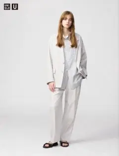 11月末まで☆ユニクロ コットンワイドタックパンツ