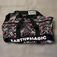EARTH MAGIC ダッフルバッグ 黒とピンクのサムネイル