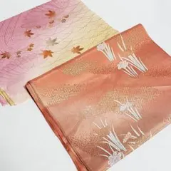 (1354)帯揚げ 2点 まとめ売り 着物 和装 小物