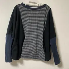 チェック柄 長袖Tシャツ