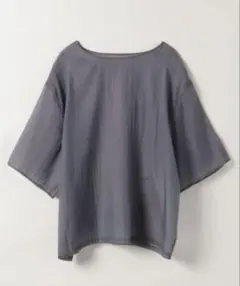 値下げ中！新品未使用　ジーナシス　カラーシアープルオーバー　グレー