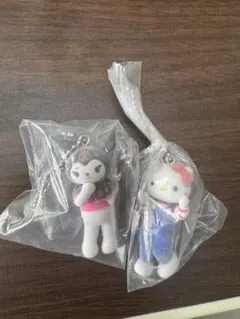 サンリオキャラクターズ ミニチュアチャーム ハローキティ　クロミ セット
