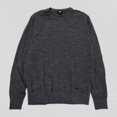 UNIQLO ユニクロ♡メリノクルーネックセーター　メンズ　グレー　M