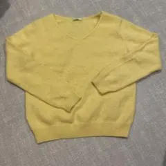 CROLLA イエローニットセーター Mサイズ