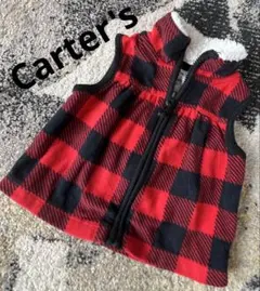 美品Carter's カーターズ バッファローチェック ベスト ベビー 3ヶ月