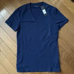 新品！BANANA REPUBLICV Tシャツ ネイビーのサムネイル