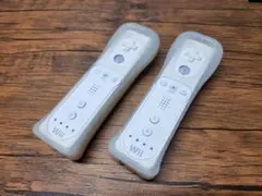 Wiiリモコン 2個セット Wiiコントローラー　任天堂【白】②