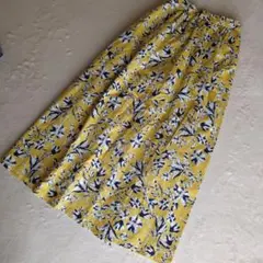 GUロングスカートSサイズイエロー　さのサムネイル
