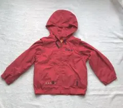 ミキハウス ダブルB 2WAY ウインドブレーカー 110 赤 ベスト パーカー