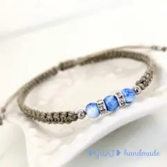 OKINAWABLUEワックスコードブレスレット黒カビラK - メルカリ